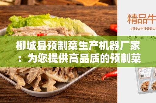 柳城县预制菜生产机器厂家：为您提供高品质的预制菜生产机器