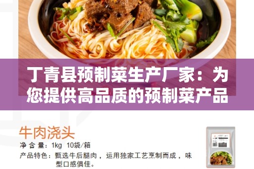 丁青县预制菜生产厂家：为您提供高品质的预制菜产品
