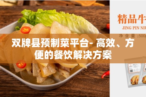 双牌县预制菜平台- 高效、方便的餐饮解决方案