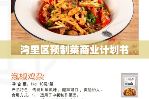湾里区预制菜商业计划书