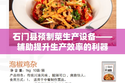 石门县预制菜生产设备——辅助提升生产效率的利器