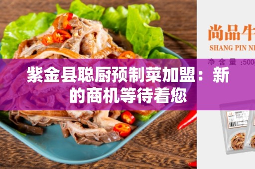 紫金县聪厨预制菜加盟：新的商机等待着您