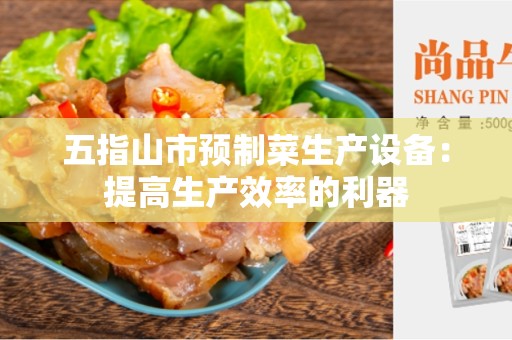 五指山市预制菜生产设备：提高生产效率的利器