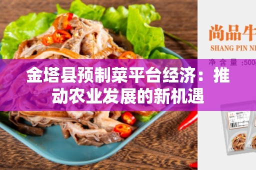 金塔县预制菜平台经济：推动农业发展的新机遇