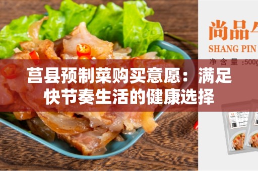 莒县预制菜购买意愿：满足快节奏生活的健康选择
