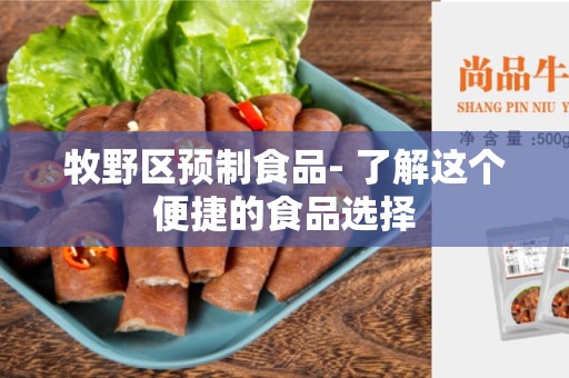 牧野区预制食品- 了解这个便捷的食品选择