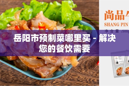 岳阳市预制菜哪里买 - 解决您的餐饮需要