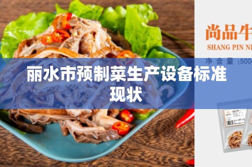 丽水市预制菜生产设备标准现状