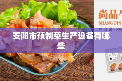 安阳市预制菜生产设备有哪些