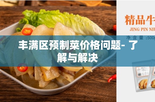 丰满区预制菜价格问题- 了解与解决