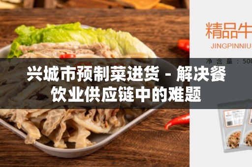 兴城市预制菜进货 - 解决餐饮业供应链中的难题