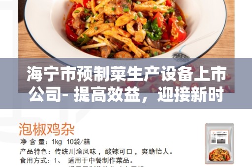 海宁市预制菜生产设备上市公司- 提高效益，迎接新时代