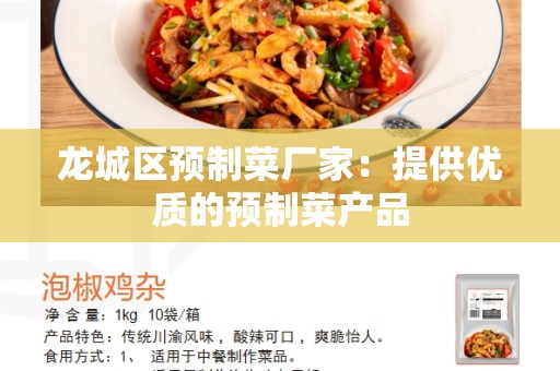 龙城区预制菜厂家：提供优质的预制菜产品