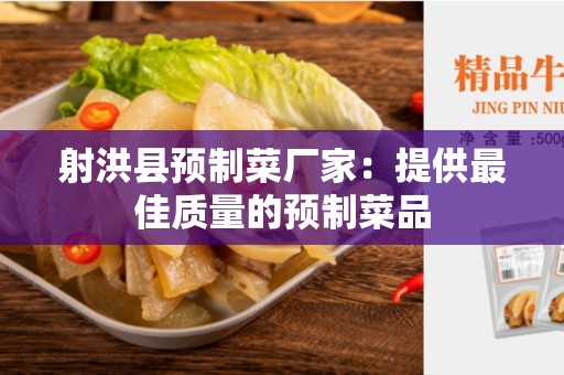 射洪县预制菜厂家：提供最佳质量的预制菜品