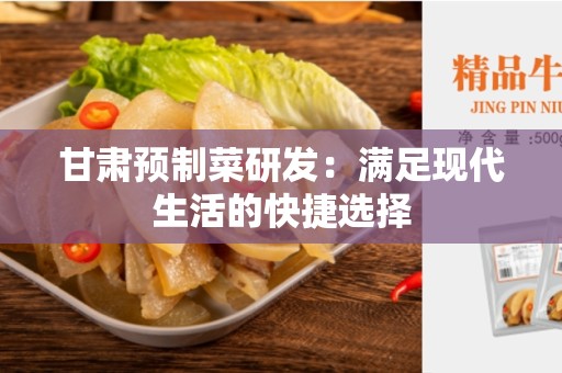 甘肃预制菜研发：满足现代生活的快捷选择