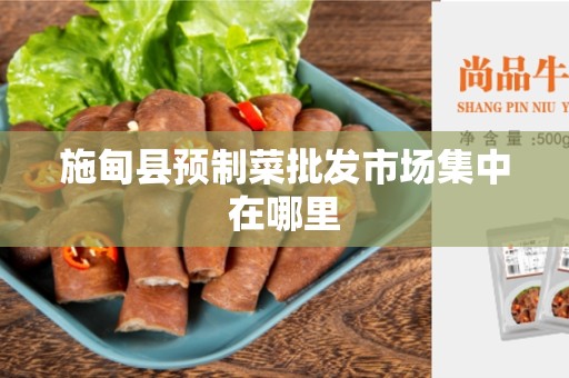 施甸县预制菜批发市场集中在哪里