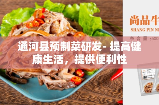 通河县预制菜研发- 提高健康生活，提供便利性