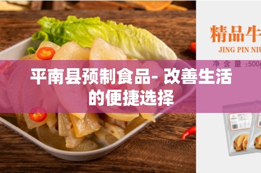 平南县预制食品- 改善生活的便捷选择