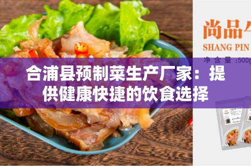 合浦县预制菜生产厂家：提供健康快捷的饮食选择