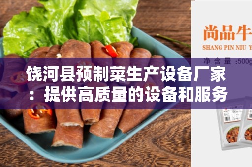 饶河县预制菜生产设备厂家：提供高质量的设备和服务