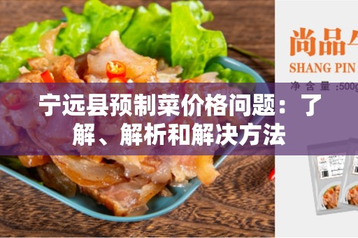 宁远县预制菜价格问题：了解、解析和解决方法