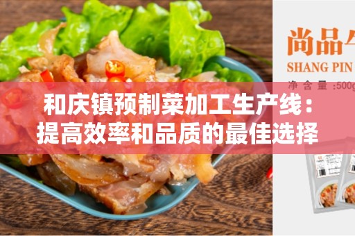 和庆镇预制菜加工生产线：提高效率和品质的最佳选择