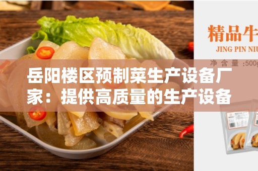 岳阳楼区预制菜生产设备厂家：提供高质量的生产设备