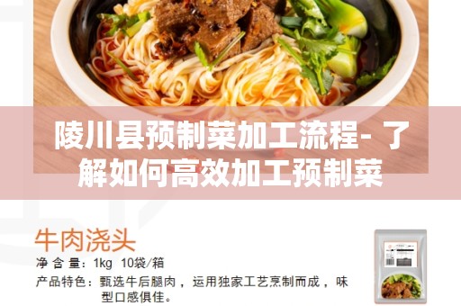 陵川县预制菜加工流程- 了解如何高效加工预制菜