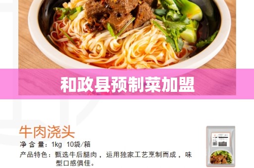 和政县预制菜加盟