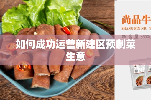 如何成功运营新建区预制菜生意