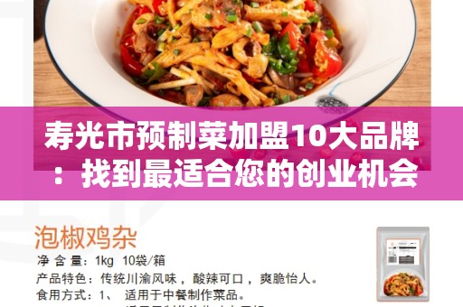 寿光市预制菜加盟10大品牌：找到最适合您的创业机会