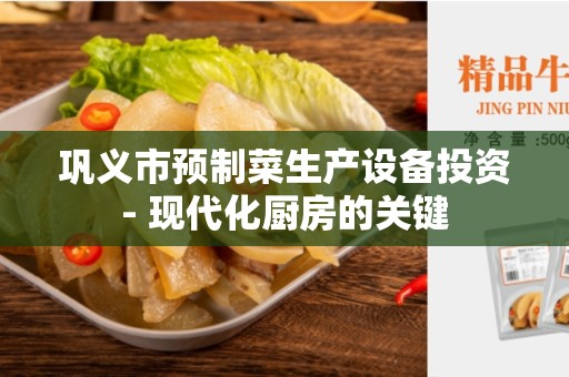巩义市预制菜生产设备投资- 现代化厨房的关键