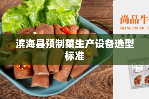 滨海县预制菜生产设备选型标准