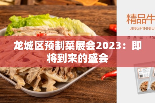 龙城区预制菜展会2023：即将到来的盛会