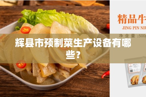 辉县市预制菜生产设备有哪些？