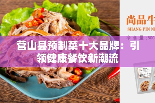 营山县预制菜十大品牌：引领健康餐饮新潮流