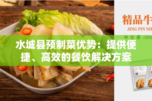 水城县预制菜优势：提供便捷、高效的餐饮解决方案