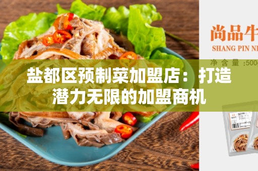 盐都区预制菜加盟店：打造潜力无限的加盟商机