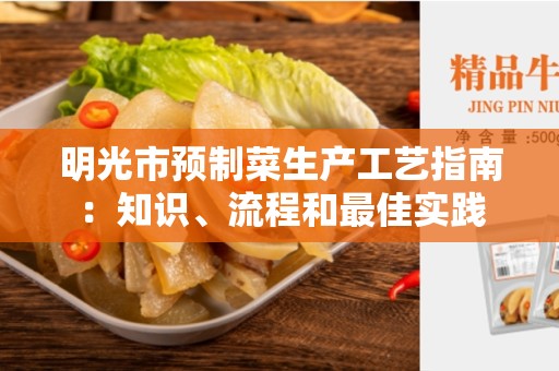 明光市预制菜生产工艺指南：知识、流程和最佳实践