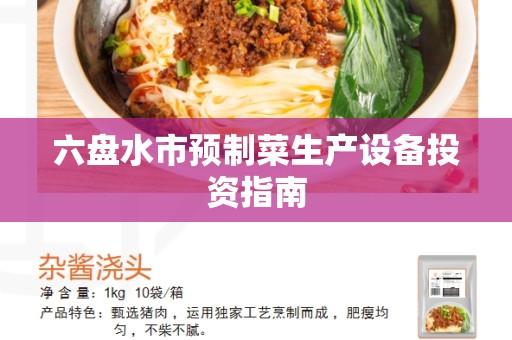 六盘水市预制菜生产设备投资指南