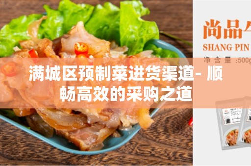 满城区预制菜进货渠道- 顺畅高效的采购之道