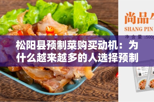 松阳县预制菜购买动机：为什么越来越多的人选择预制菜？