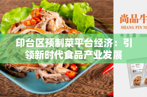 印台区预制菜平台经济：引领新时代食品产业发展