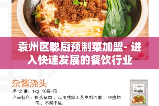 袁州区聪厨预制菜加盟- 进入快速发展的餐饮行业