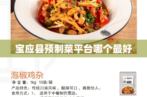 宝应县预制菜平台哪个最好