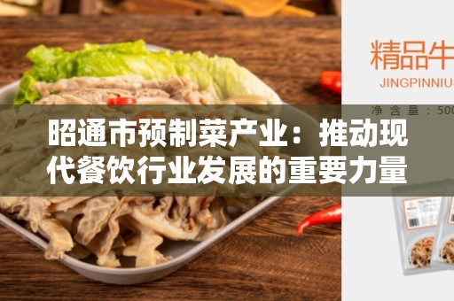 昭通市预制菜产业：推动现代餐饮行业发展的重要力量