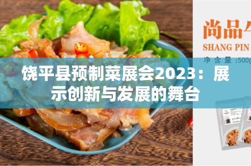 饶平县预制菜展会2023：展示创新与发展的舞台