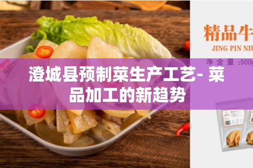 澄城县预制菜生产工艺- 菜品加工的新趋势