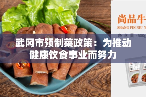 武冈市预制菜政策：为推动健康饮食事业而努力