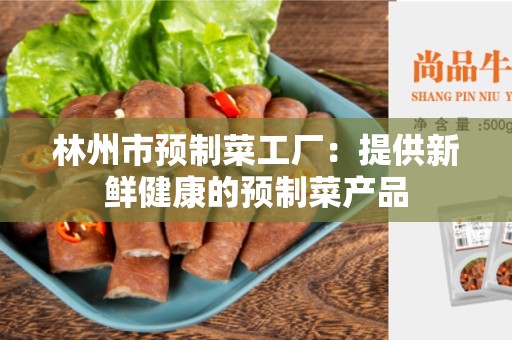 林州市预制菜工厂：提供新鲜健康的预制菜产品